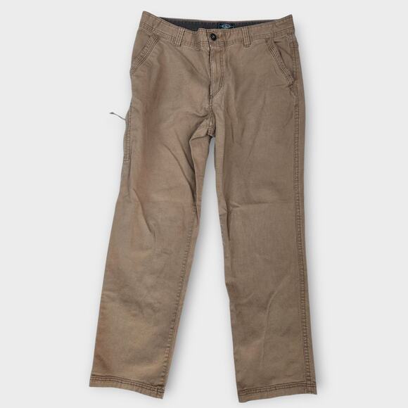G.H. Bass & Co. Jeans Men's 36x30 Tan Straight leg Utility Fishing Hunting - Picture 1 of 5